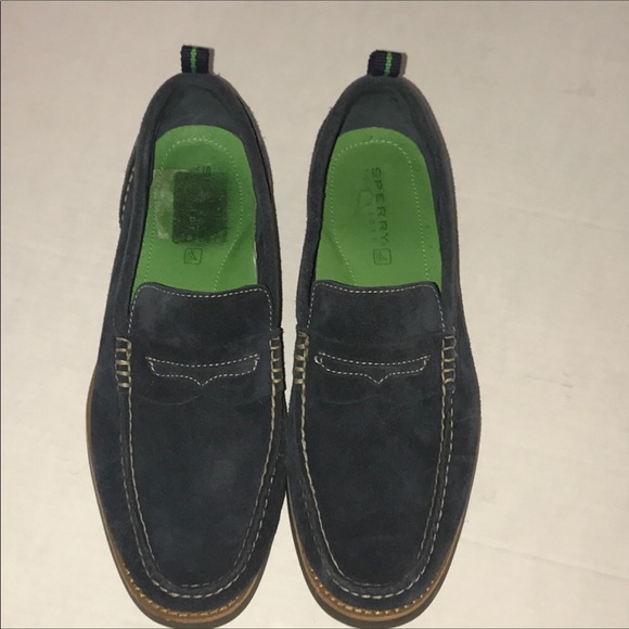 sperry suede loafers